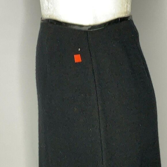 Vtg Doncaster Pencil Skirt Suit M Black Wool - Picture 8 of 9